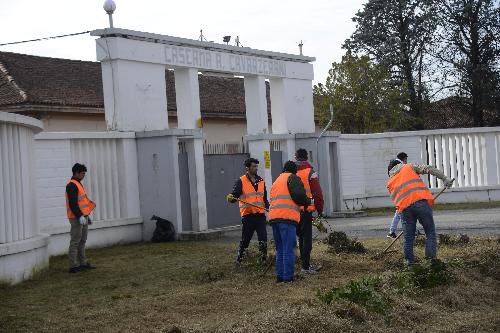 Avvio lavori di disboscamento e pulizia del sito dell'ex Caserma Cavarzerani - Udine, 05/02/2018